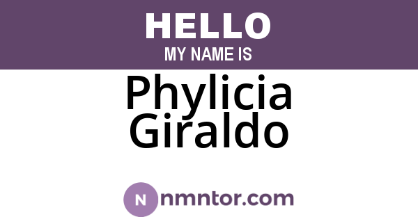 Phylicia Giraldo