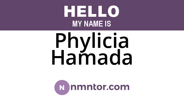 Phylicia Hamada