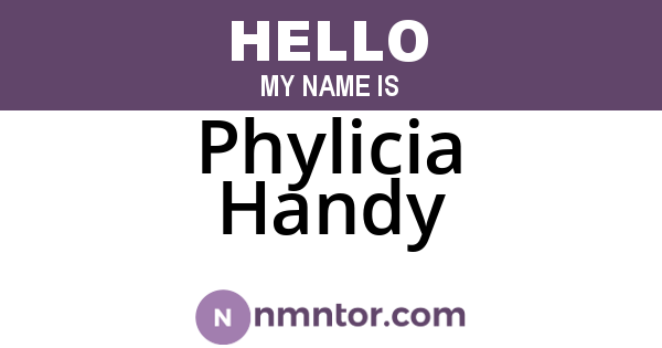 Phylicia Handy