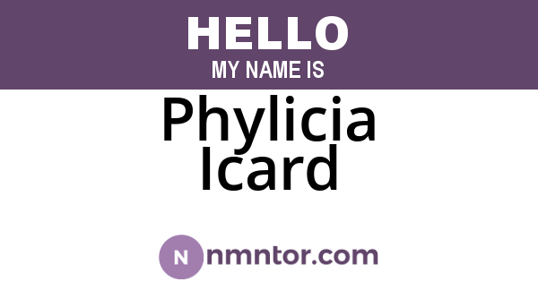 Phylicia Icard