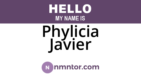 Phylicia Javier