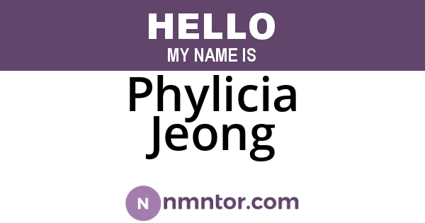 Phylicia Jeong