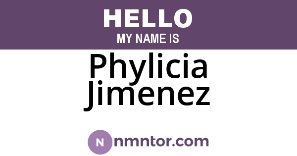 Phylicia Jimenez