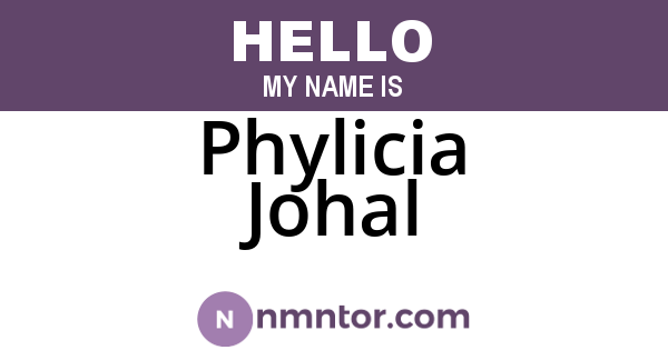 Phylicia Johal