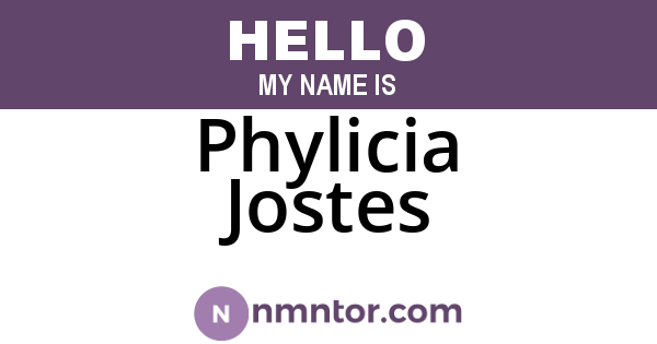 Phylicia Jostes