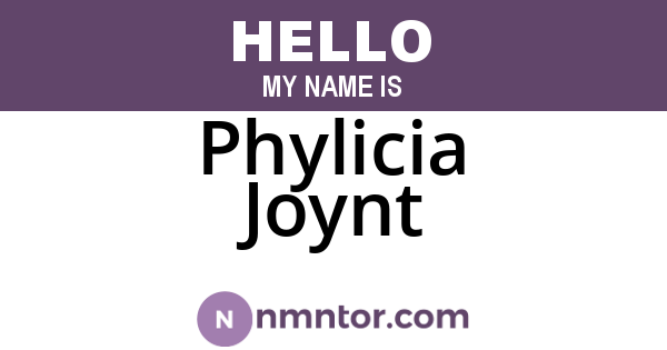Phylicia Joynt