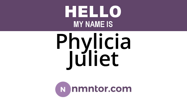 Phylicia Juliet