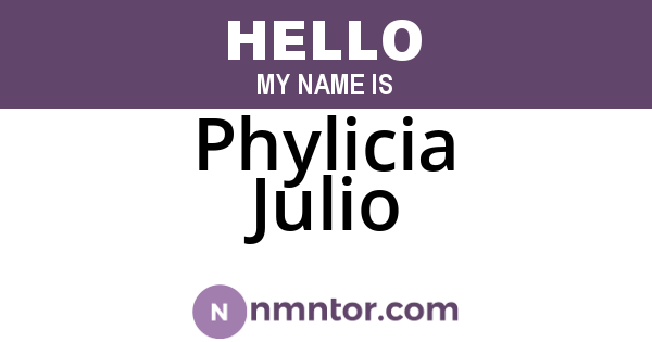 Phylicia Julio