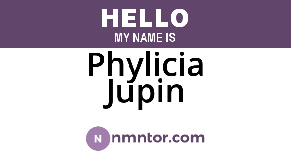 Phylicia Jupin