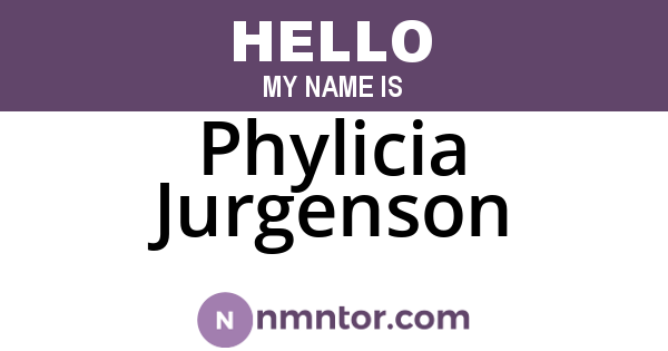 Phylicia Jurgenson