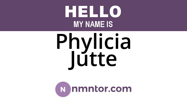 Phylicia Jutte
