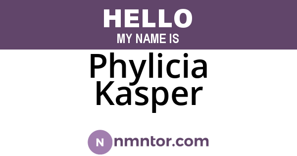 Phylicia Kasper