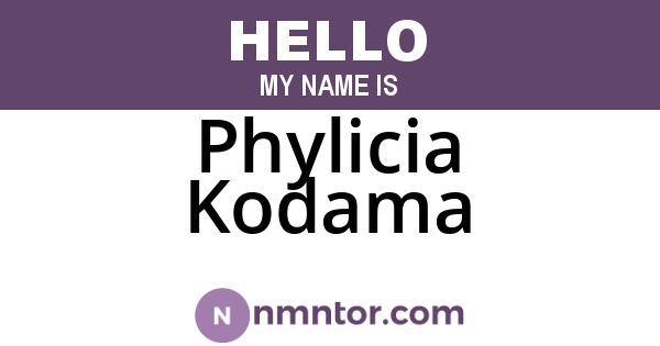 Phylicia Kodama