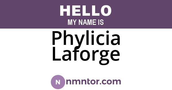 Phylicia Laforge