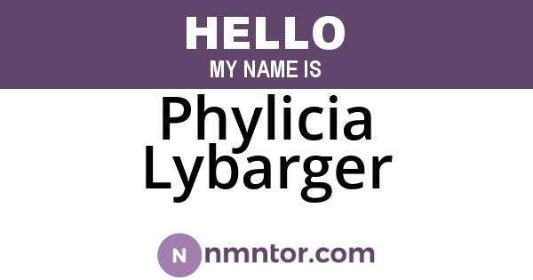 Phylicia Lybarger
