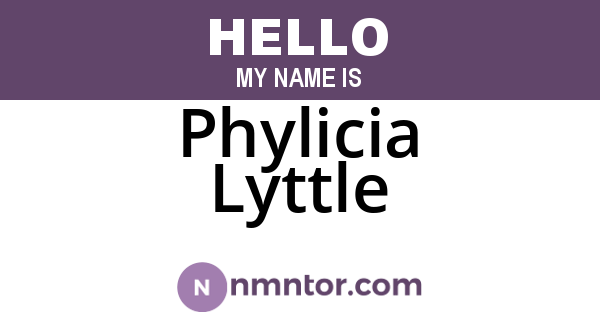 Phylicia Lyttle
