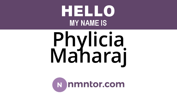 Phylicia Maharaj