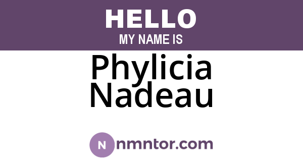 Phylicia Nadeau
