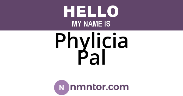 Phylicia Pal
