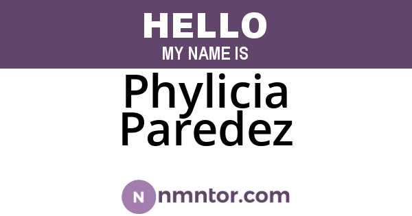 Phylicia Paredez