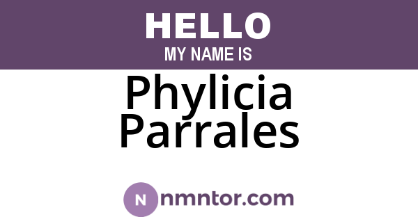 Phylicia Parrales
