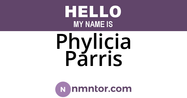 Phylicia Parris