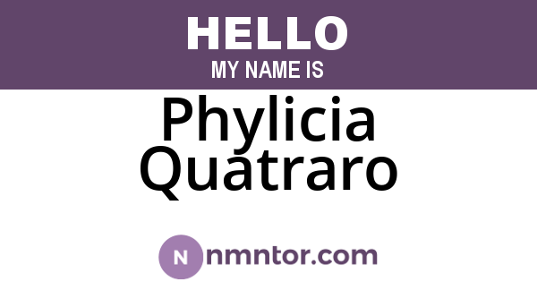 Phylicia Quatraro