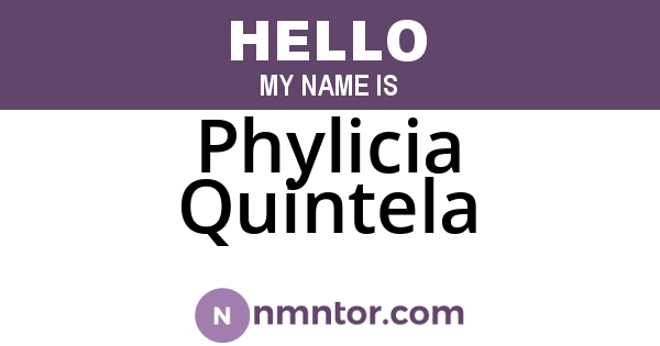 Phylicia Quintela