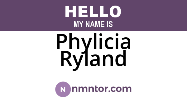 Phylicia Ryland