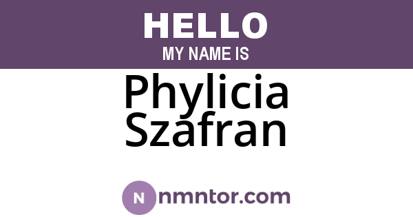 Phylicia Szafran