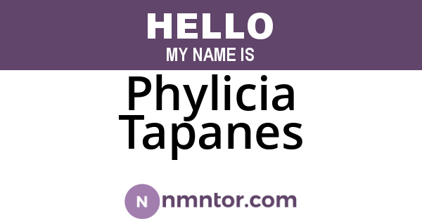 Phylicia Tapanes
