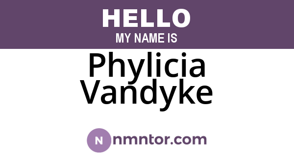 Phylicia Vandyke