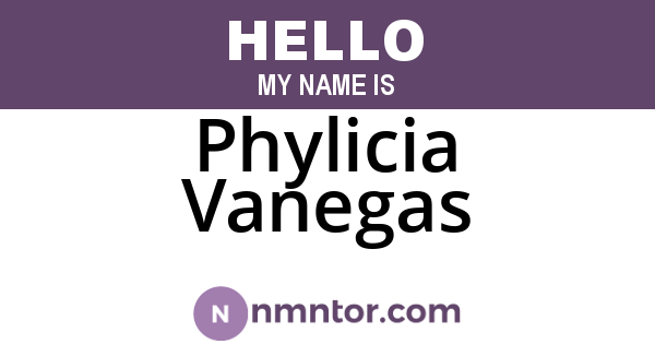 Phylicia Vanegas