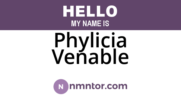 Phylicia Venable
