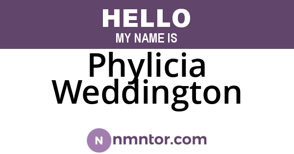Phylicia Weddington