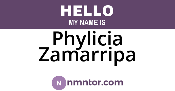 Phylicia Zamarripa