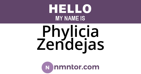 Phylicia Zendejas