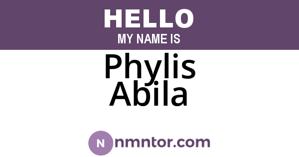Phylis Abila
