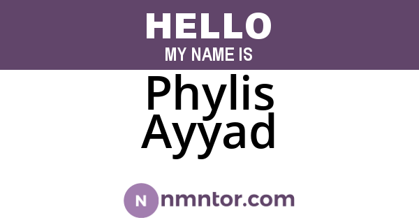 Phylis Ayyad