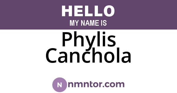 Phylis Canchola