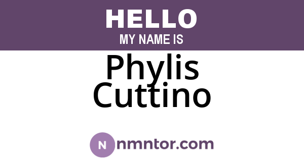 Phylis Cuttino