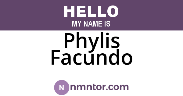 Phylis Facundo
