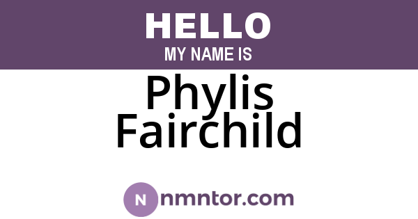 Phylis Fairchild