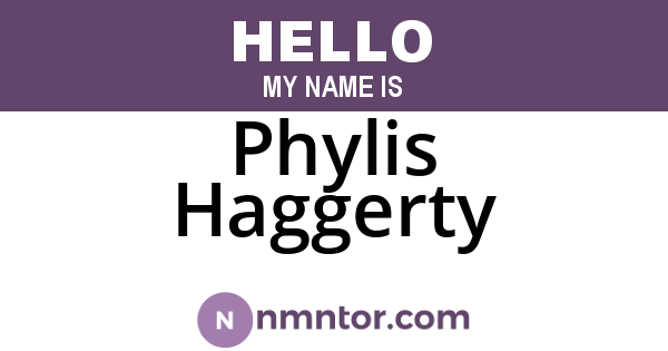 Phylis Haggerty