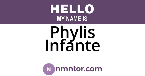 Phylis Infante