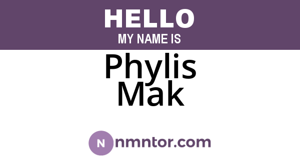 Phylis Mak