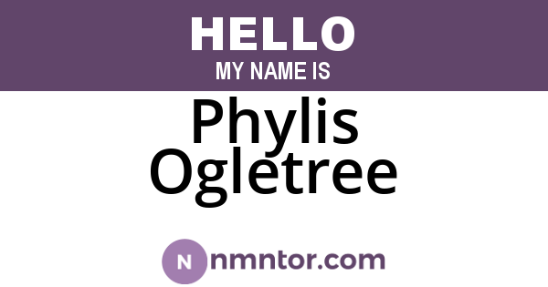 Phylis Ogletree