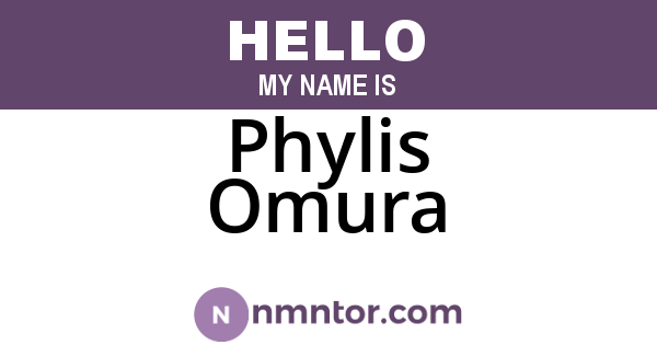 Phylis Omura
