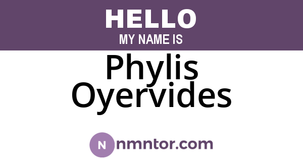Phylis Oyervides
