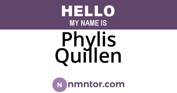 Phylis Quillen